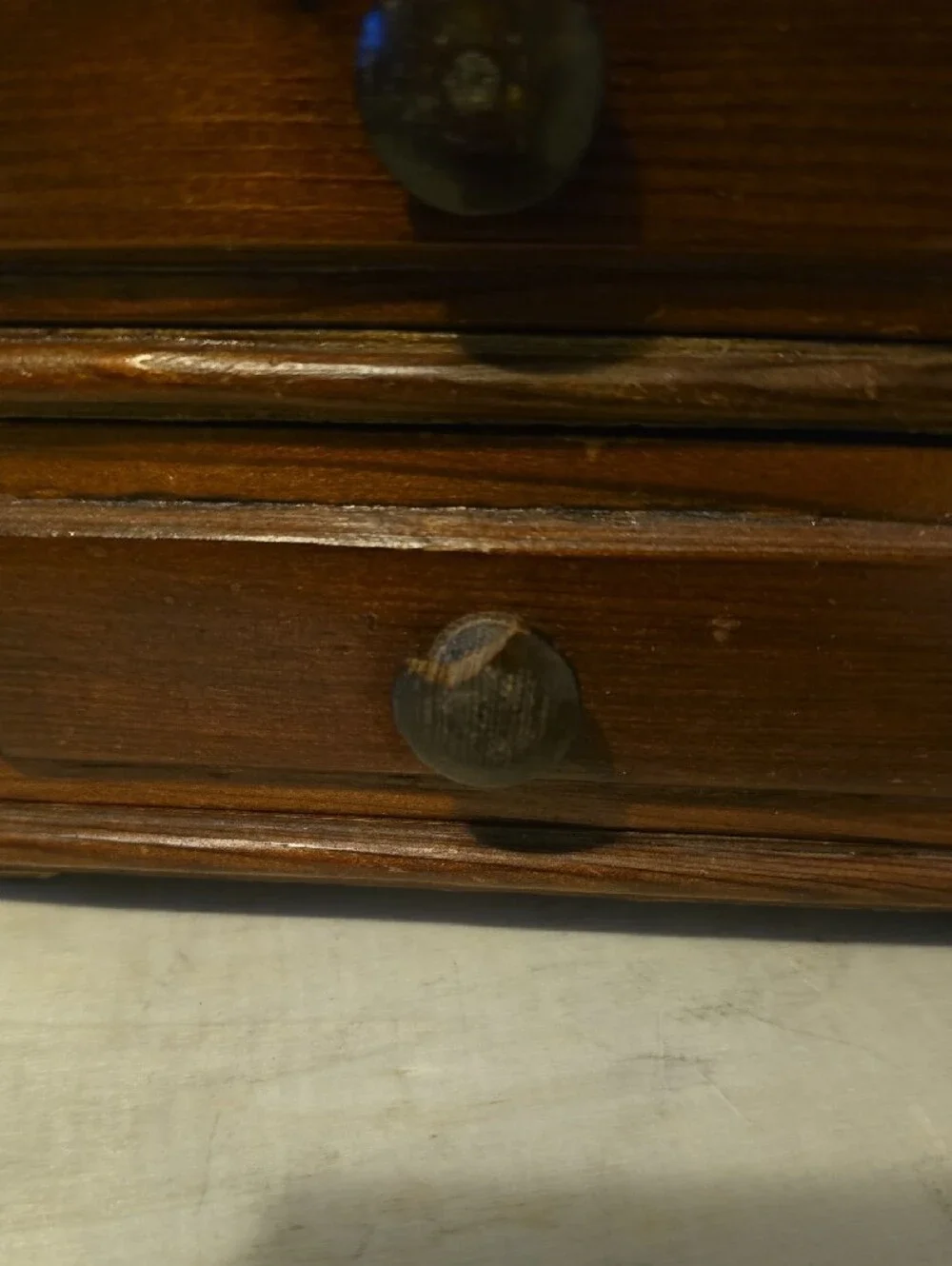 Small Wooden 3-Drawer Jewelry Organizer - Brown